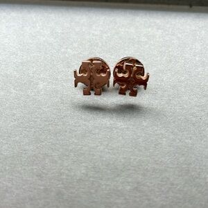 Tory Burch earrings rose gold color